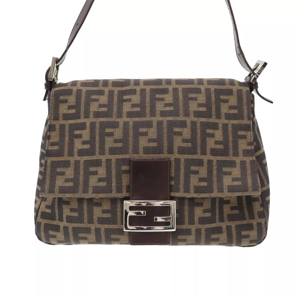 FENDI Zucca Mamma Bucket Handbag