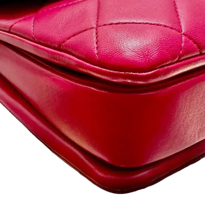 Auth CHANEL Trendy CC Top Handle Shoulder Bag Shocking Pink Calfskin