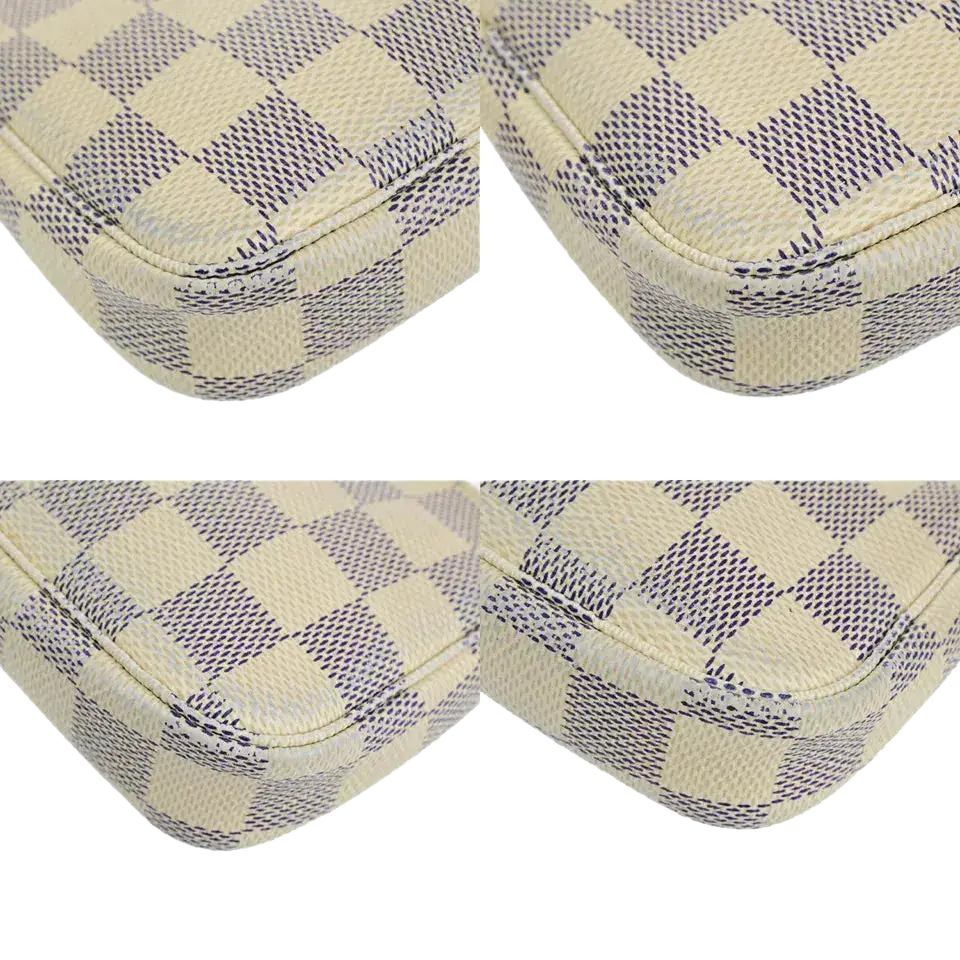 LOUIS VUITTON Mini Pochette Accessories Handbag – Damier Azur