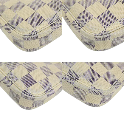 LOUIS VUITTON Mini Pochette Accessories Handbag – Damier Azur