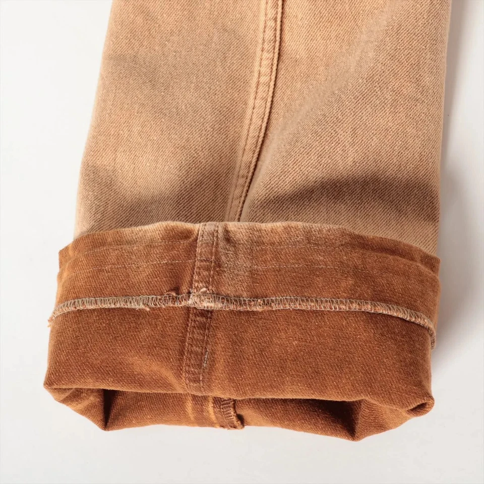 Miu Miu 23SS Cotton Denim Pants 36 Ladies' Brown