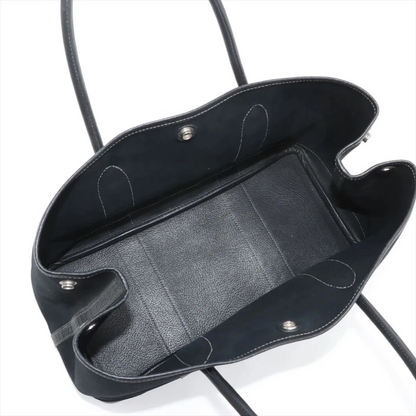 Hermès Garden Party 36 PM Twal Officie x Negonda Black Silver Metal Fittings J Stamp