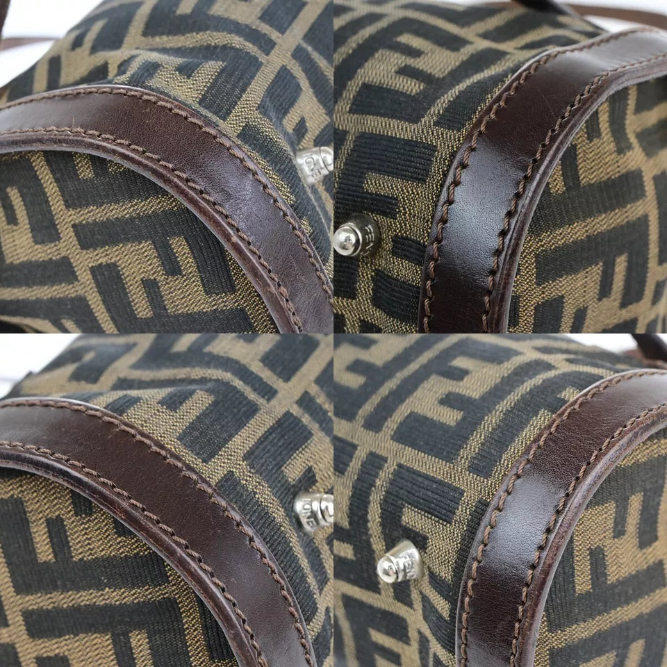 Fendi Logo Zucca Pattern Handbag