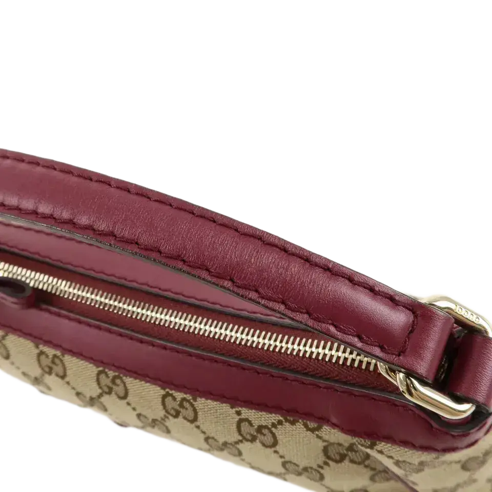 GUCCI Mayfair GG Canvas Leather Shoulder Bag