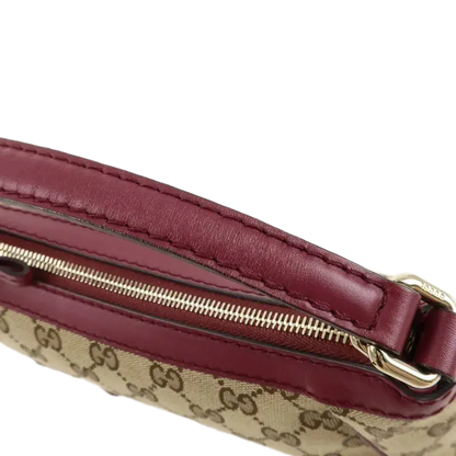 GUCCI Mayfair GG Canvas Leather Shoulder Bag
