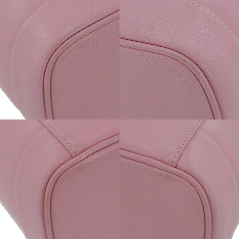Chanel Vanity Handbag in Pink Caviar Leather (Vintage)
