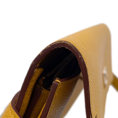 HERMES Kelly wallet long Epsom Jaune Ambre