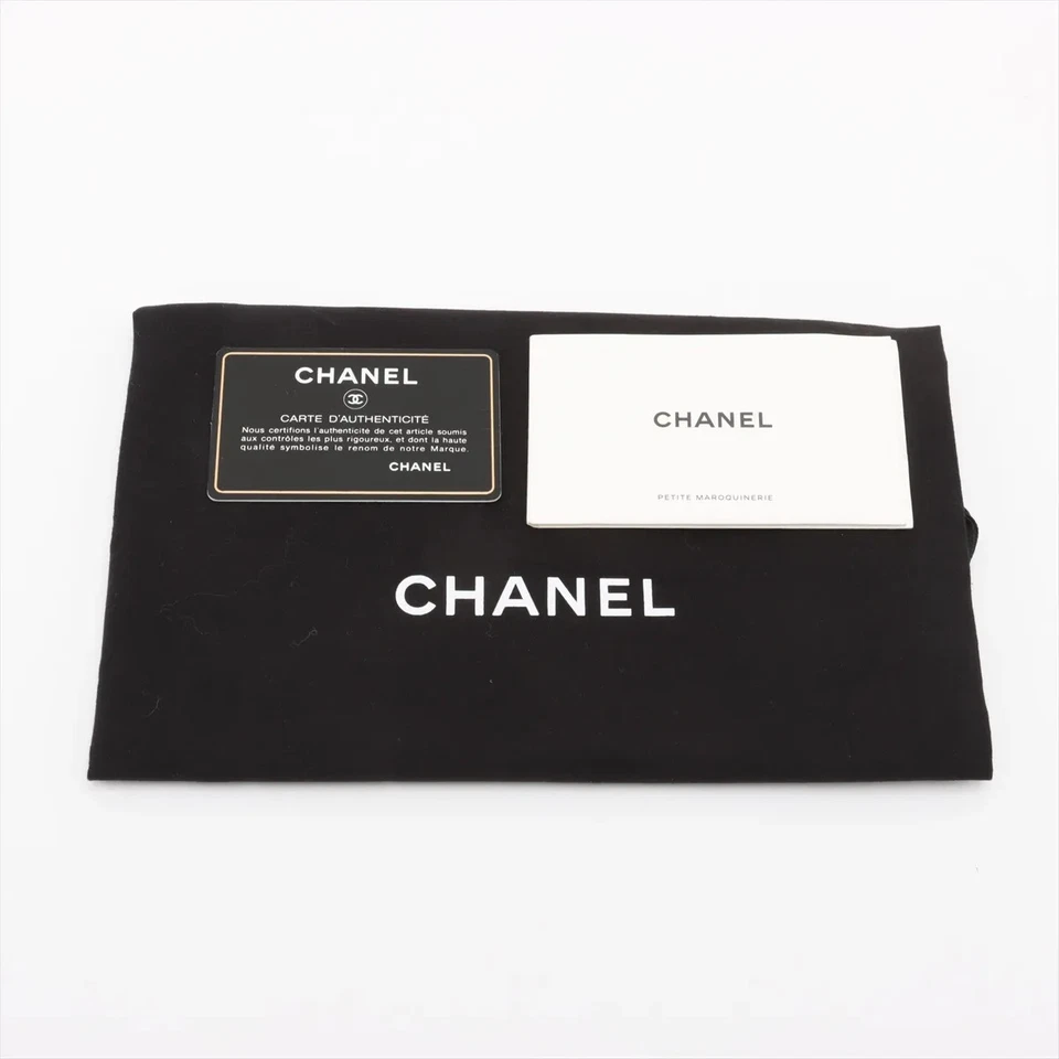Chanel Deauville Denim Clutch Bag in Navy Blue
