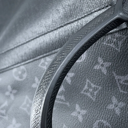 Louis Vuitton Taigarama Keepall Bandoulière 50 in Noir Taiga & Monogram Eclipse