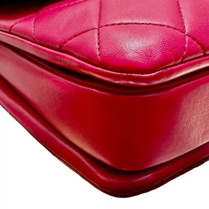 Auth CHANEL Trendy CC Top Handle Shoulder Bag Shocking Pink Calfskin