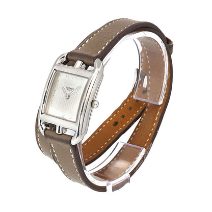 HERMES Cape Cod Double Tour CC1.210 Quartz Silver Dial Ladies Watch