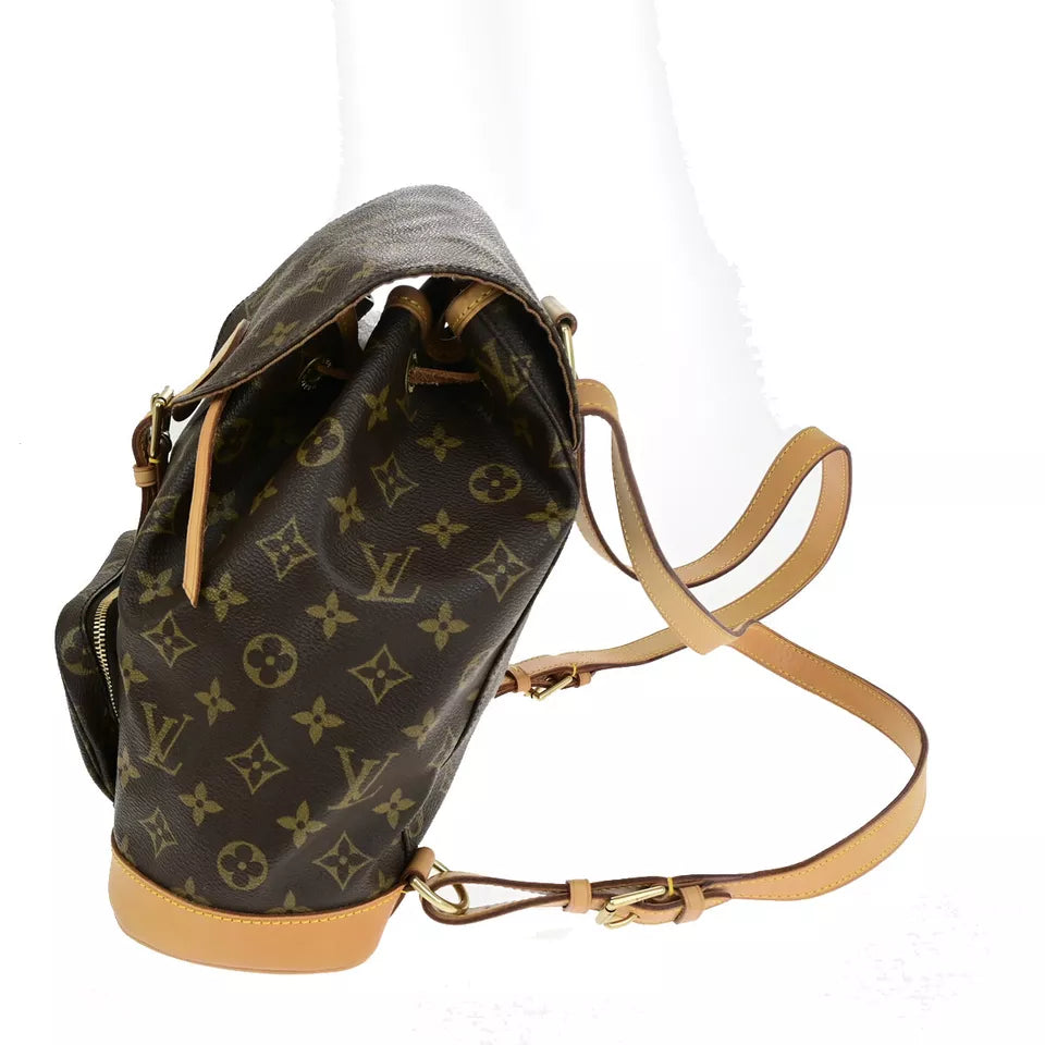 LOUIS VUITTON Montsouris MM Backpack Bag – Brown Monogram Leather