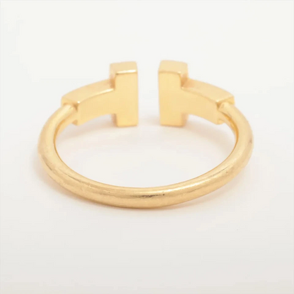 Tiffany T Wire Diamond Ring 750 (YG) 2.6g