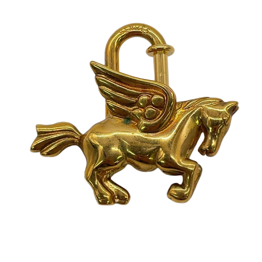 Hermès 1993 Limited Edition Pegasus Cadena in Gold-Plated Metal