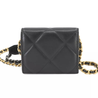 CHANEL 19 Flap Coin Purse Chain Coin Case