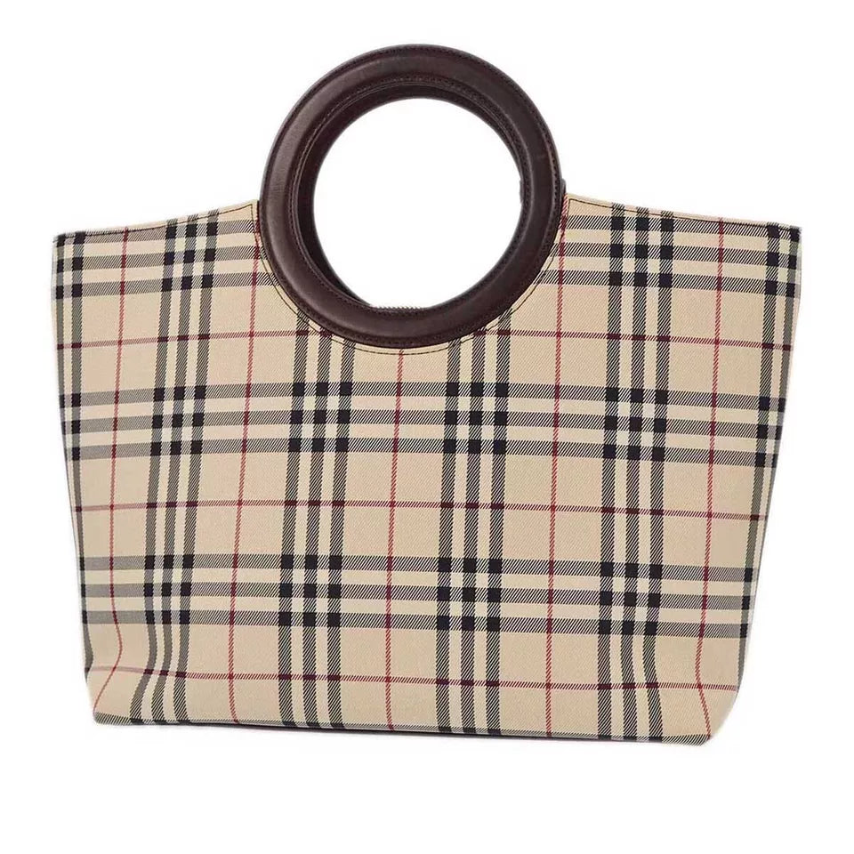 Burberry Check Tote Handbag