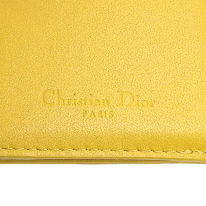 Dior Lady Dior Cannage Leather Compact Wallet
