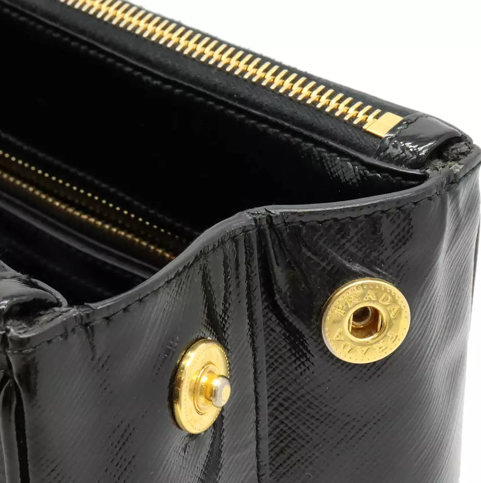 PRADA Galleria Double Zip Handbag