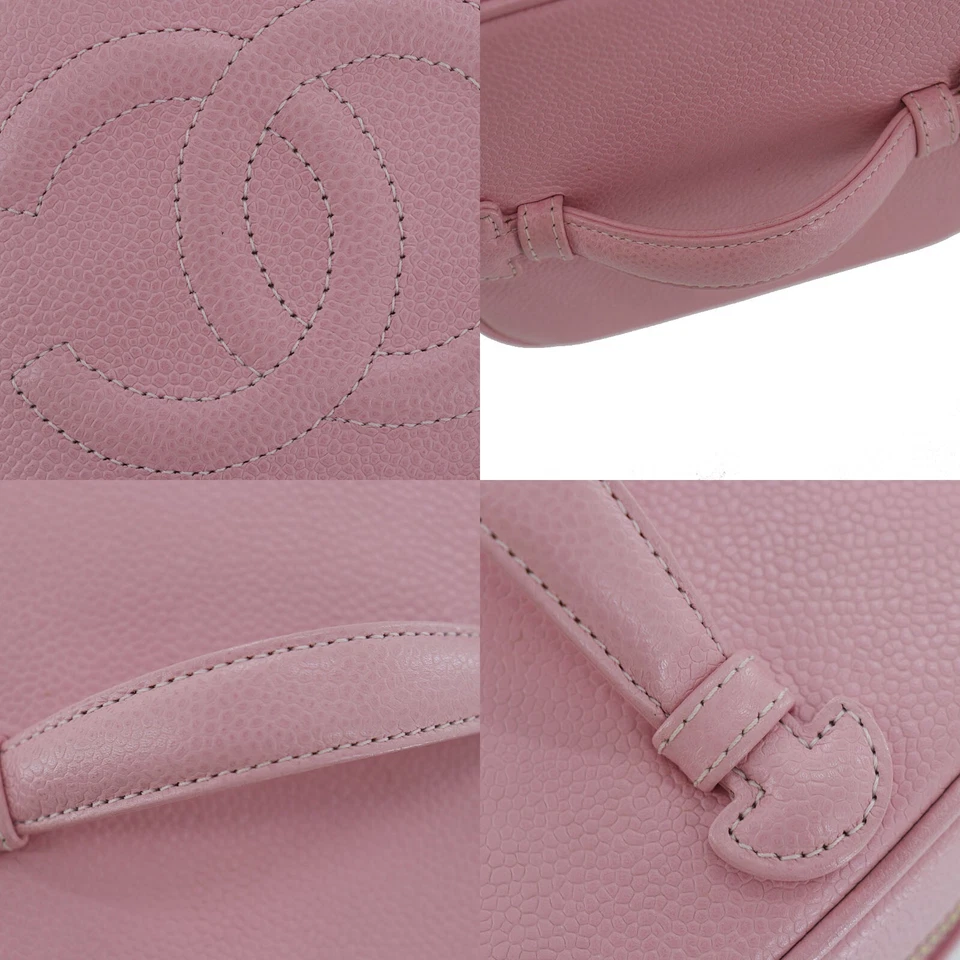 Chanel Vanity Handbag in Pink Caviar Leather (Vintage)