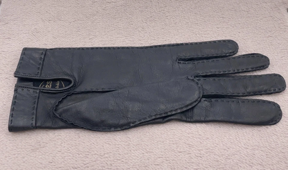 Hermès Série Gloves in Black Leather