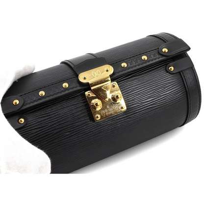 Louis Vuitton Epi Papillon Trunk Shoulder Bag in Noir