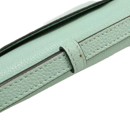 Auth GUCCI Zumi Handbag In Green Leather