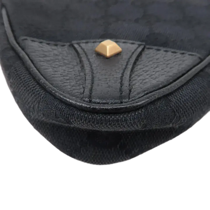 GUCCI Chain Hand Bag Pouch Black GG
