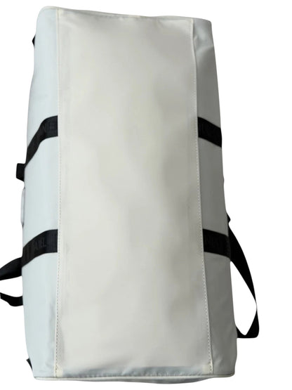 CHANEL Large White Cream Nylon Duffle Bag