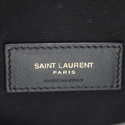 Saint Laurent Paris Joe Leather Chain Shoulder Bag Black