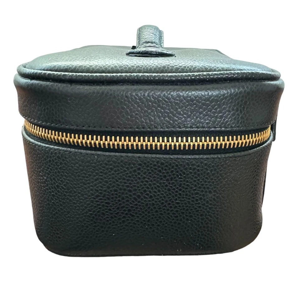 CHANEL Coco Mark Caviar Vanity Bag