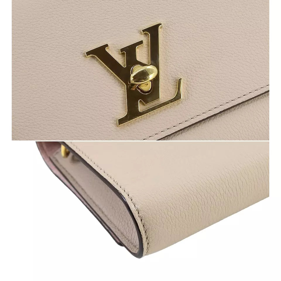 LOUIS VUITTON Lockme Clutch Shoulder Bag