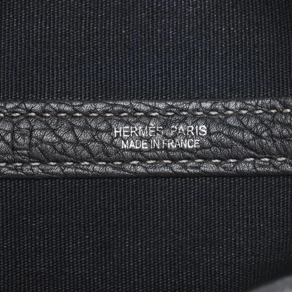 Hermès Garden Party 36 PM Twal Officie x Negonda Black Silver Metal Fittings J Stamp