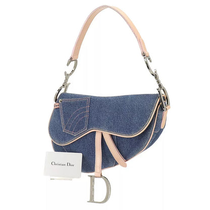 Auth Christian Dior Saddle Bag Shoulder Bag