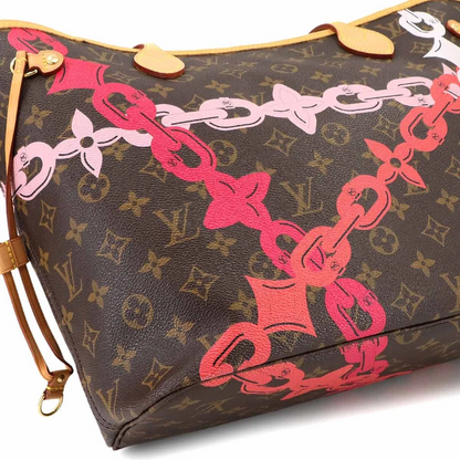Louis Vuitton Neverfull MM in Monogram Canvas with Fuchsia Interior