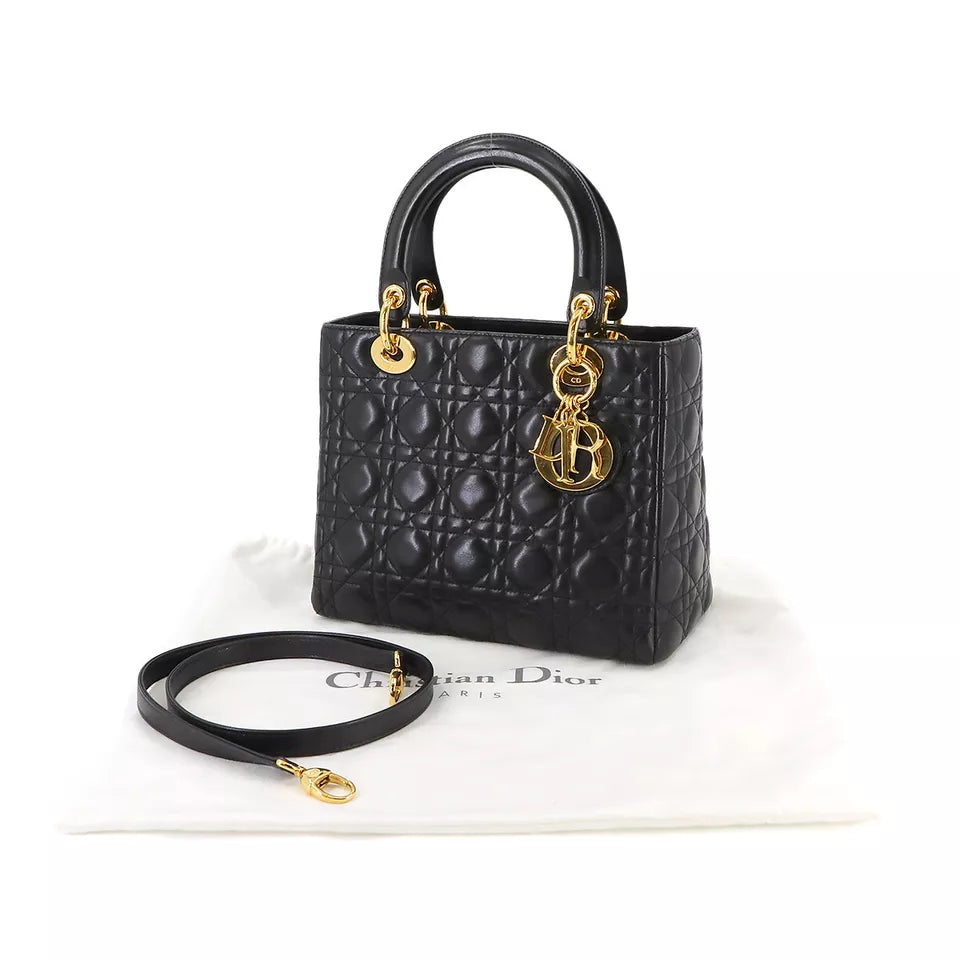 Chiristian Dior Lady Medium Shoulder Bag