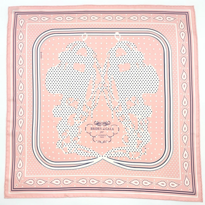 Hermès Carré 55 Brides de Gala Scarf in Pink x Multicolor Silk