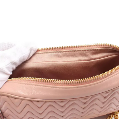 Miu Miu NAPPA IMPUNTURE Chain Shoulder Bag
