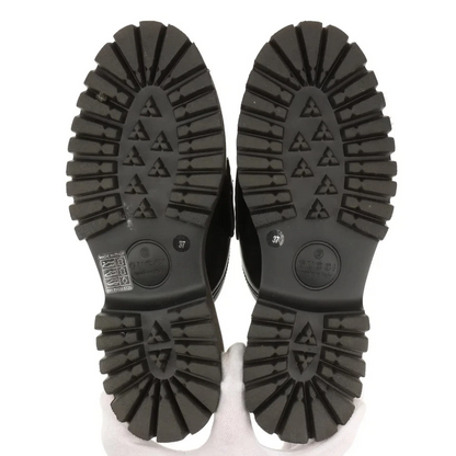 Gucci Horsebit Leather Mule 37 Ladies' Black Thick Bottom Rubber Sole