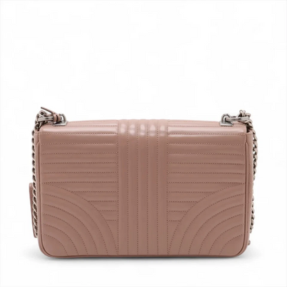 Prada Diagramme Leather Chain Shoulder Bag in Pink