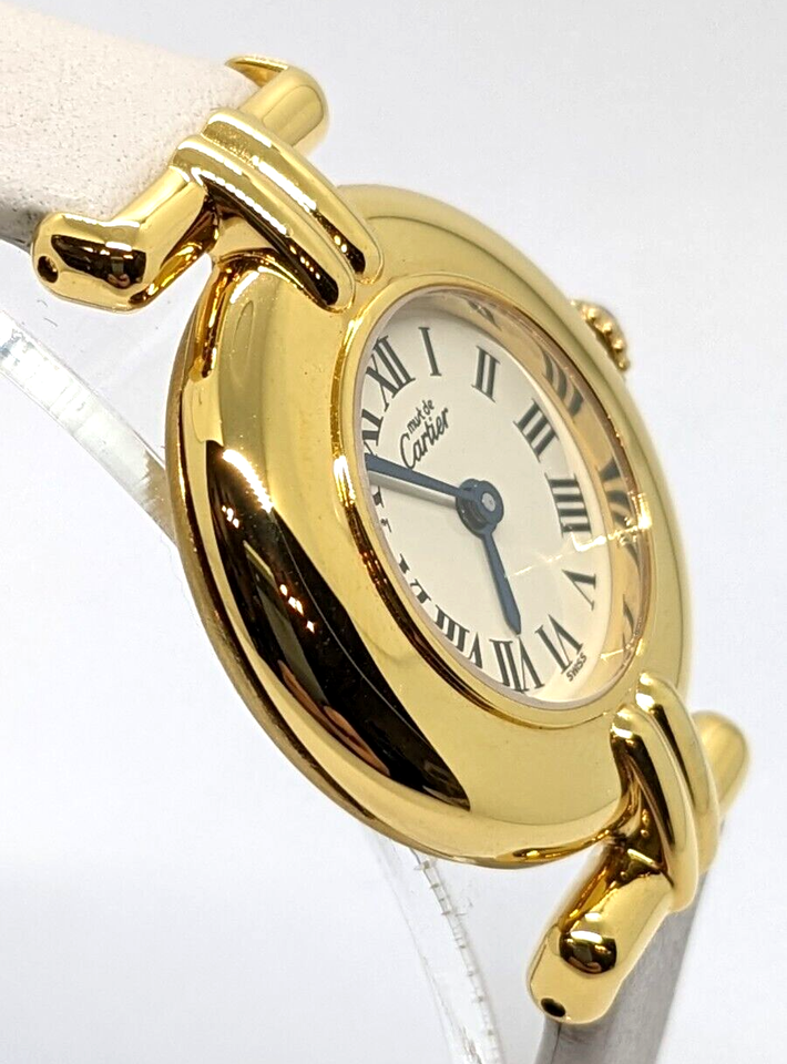 Cartier Must Colisee Roman Index Watch Wristwatch SM Women's White Dial