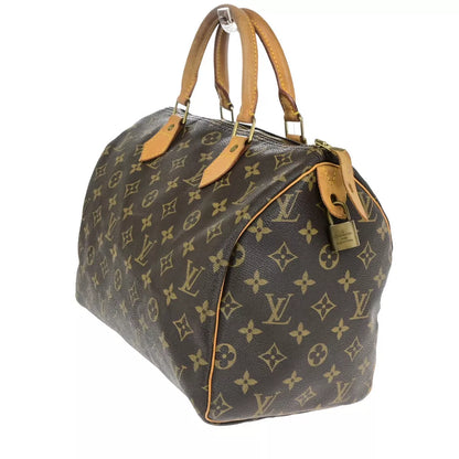 LOUIS VUITTON Speedy 30 Travel Handbag – Brown Monogram Leather