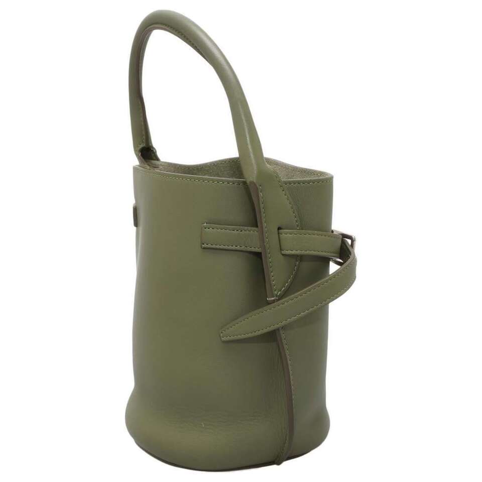 CELINE bucket nano Leather Green