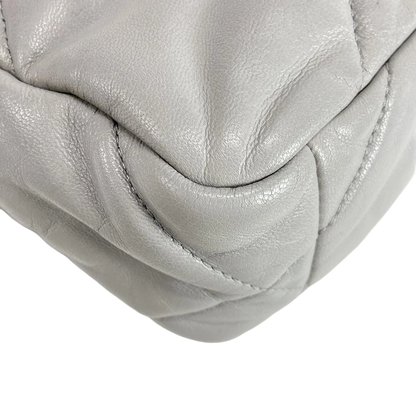 CHANEL CHANEL19 Gray Lambskin Shoulder Bag