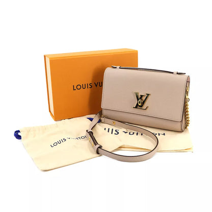 LOUIS VUITTON Lockme Clutch Shoulder Bag