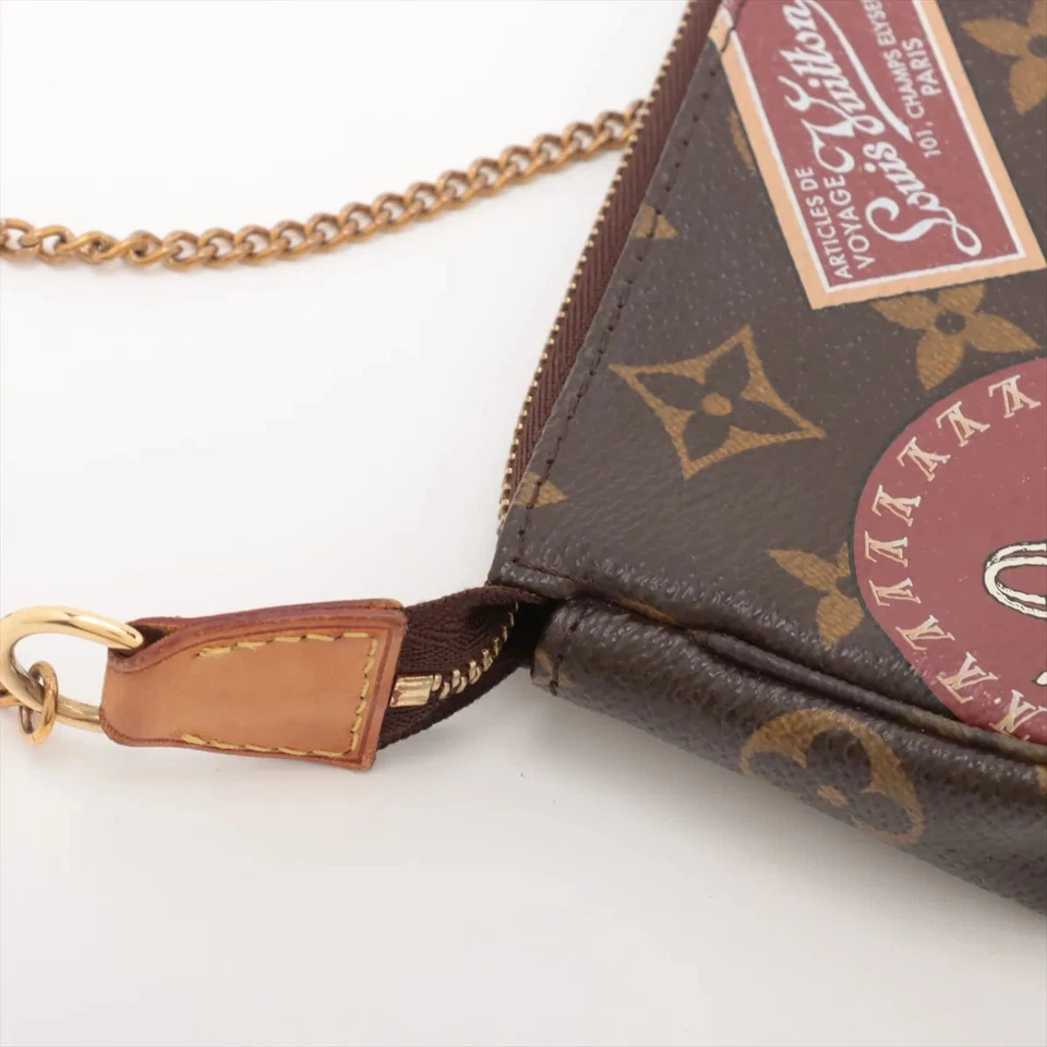 Louis Vuitton Monogram Mini Pochette Accessory Brown