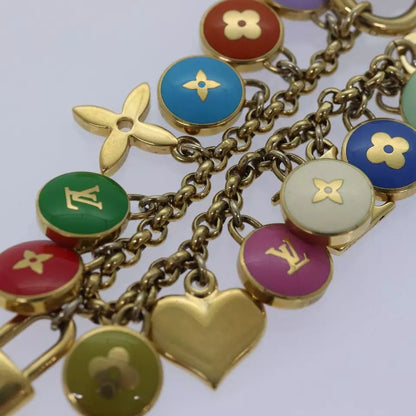 LOUIS VUITTON Monogram Porte Cles Chainne Pastilles Charm