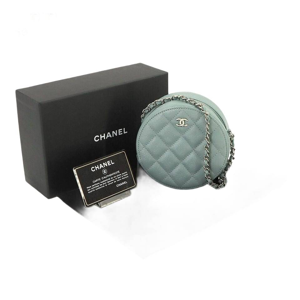 CHANEL Matelasse Mini Classic Chain Shoulder Bag Caviar Skin Leather
