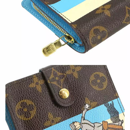 LOUIS VUITTON Monogram Groom Compact Zip Wallet