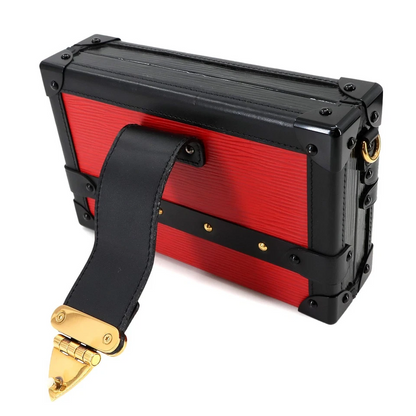 LOUIS VUITTON Epi Petite Malle Shoulder Bag Leather Copuelicot Noir