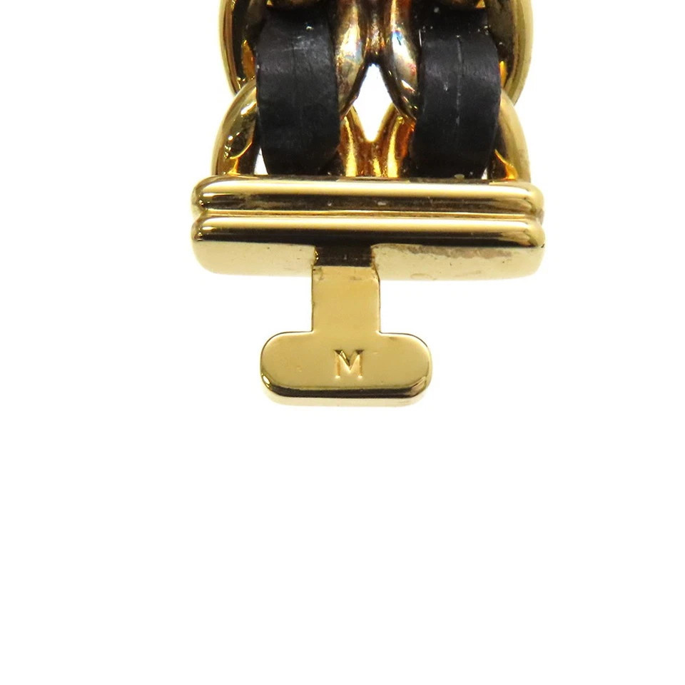 CHANEL Premiere Gold Plated Leather Black Dial